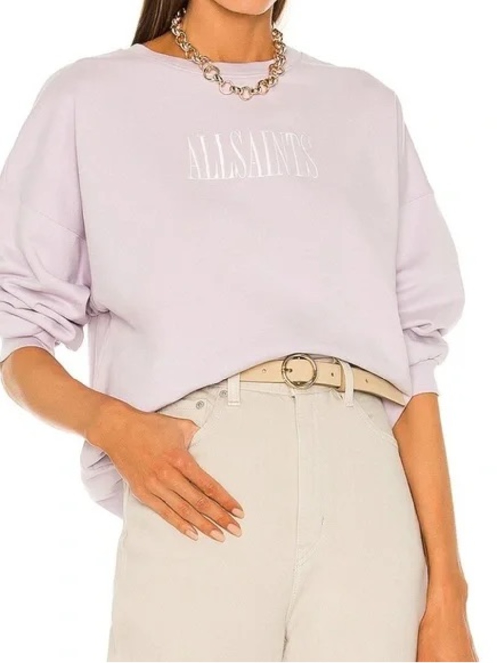 AllSaints Lilac Crewneck Sweatshirt